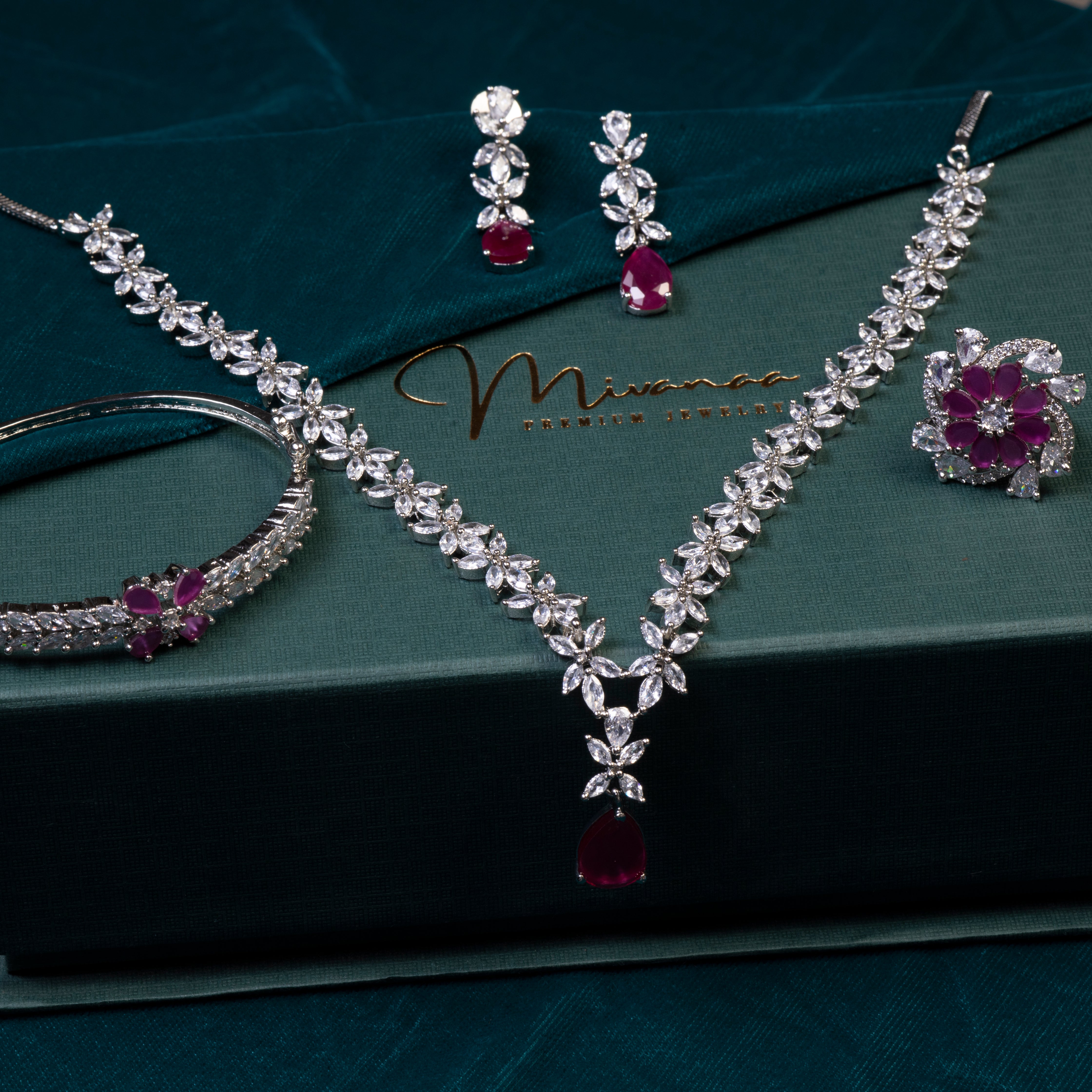 Timeless Ruby Brilliance-Mivanaa